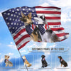 Dog With US Flag Personalized Flag, Personalized Gift for Dog Lovers, Dog Dad, Dog Mom - GA022PS01 - BMGifts