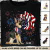 Flower with USA Flag Dog Personalized Shirt, Personalized Gift for Dog Lovers, Dog Dad, Dog Mom - TS204PS01 - BMGifts