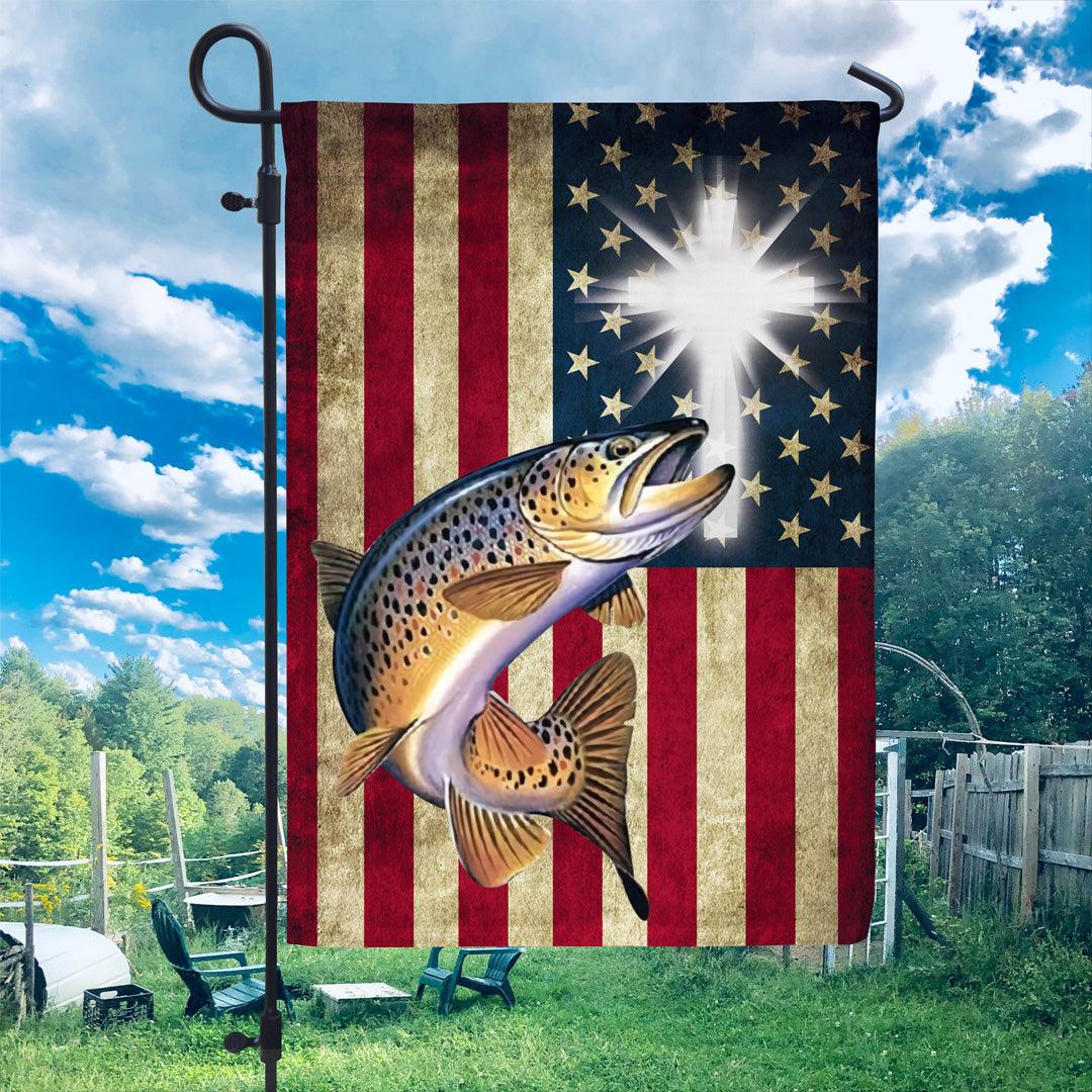 Personalized Fishing Flag, Personalized Gift for Fishing Lovers - GA005PS06 - BMGifts