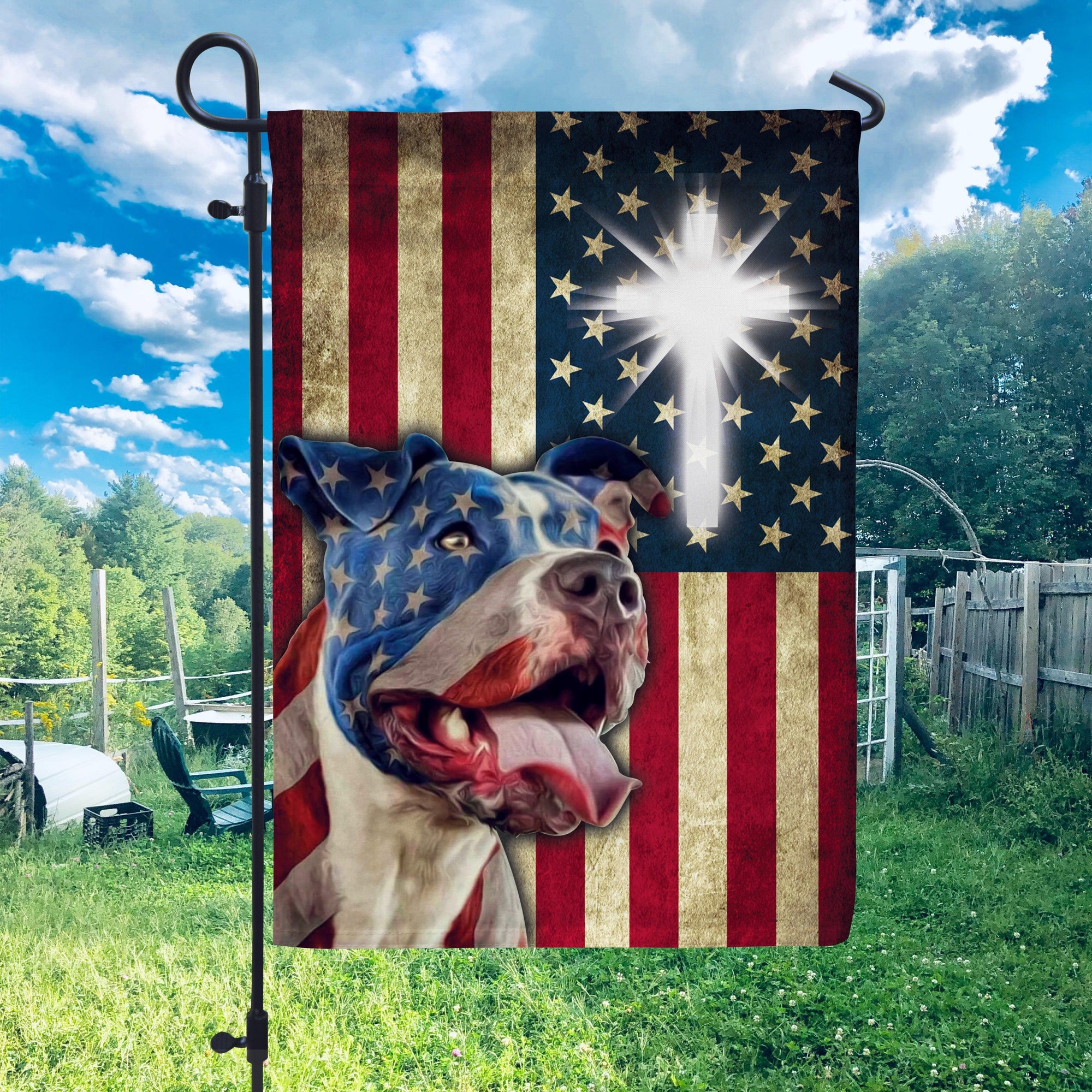 Pitbull Flag, Gift for Pitbull Lovers - GA003PA06 - BMGifts