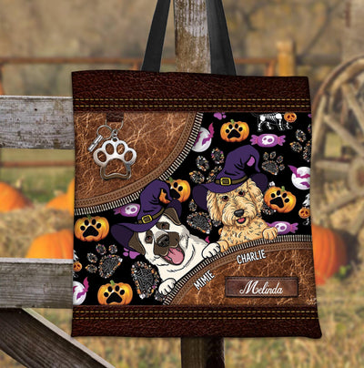 Happy Halloween Dog Personalized All Over Tote Bag, Halloween Gift, Personalized Gift for Dog Lovers, Dog Dad, Dog Mom - TO067PS01 - BMGifts