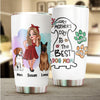 Happy Mother's Day To The Best Dog Mom Dog Personalized Tumbler, Personalized Mother's Day Gift for Dog Lovers, Dog Dad, Dog Mom - TB153PS01 - BMGifts
