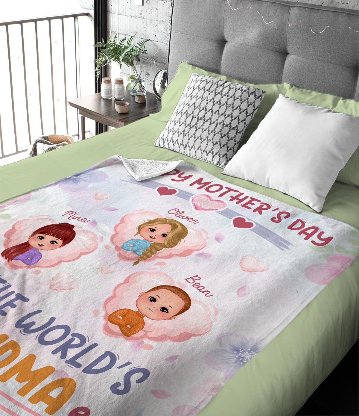 Mom Blanket Mom Gift Mothers Day Gift Personalized Mom Blanket Personalized Blanket  Gifts for Grandma Blanket Grandma Gift 