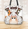 Happy Peekaboo Cat Personalized Totebag, Personalized Gift for Cat Lovers, Cat Mom, Cat Dad - TO498PS06 - BMGifts