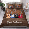 Heart Shape Colorful Guitar Personazlied Bedding Set, Personalized Gift for Music Lovers, Guitar Lovers - BD075PS02 - BMGifts