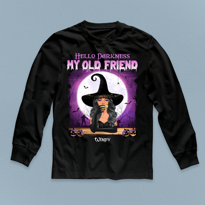 Hello Darkness My Old Friend Mother Personalized Shirt, Personalized Gift for Mom, Mama, Parents, Mother, Grandmother - TS266PS01 - BMGifts