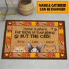 Home Is Where Fur Sticks To Everything But The Cats Personalized Rug - RG002PS - BMGifts (formerly Best Memorial Gifts)