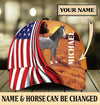 Horse And Flag Personalized Classic Cap, Personalized Gift for Horse Lovers - CP009PS - BMGifts