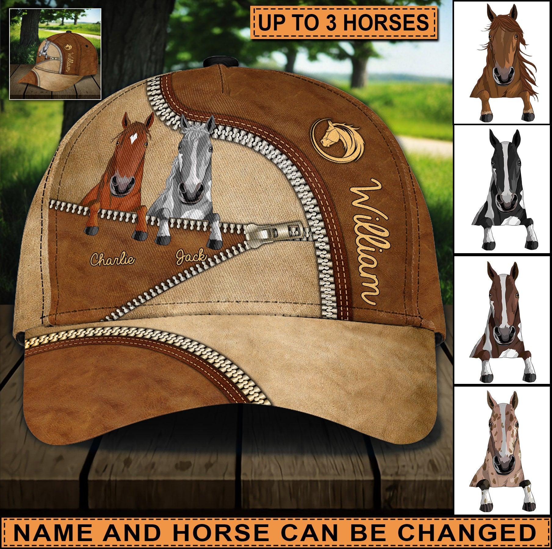 Horse Personalized Classic Cap, Personalized Gift for Horse Lovers - CP058PS11 - BMGifts