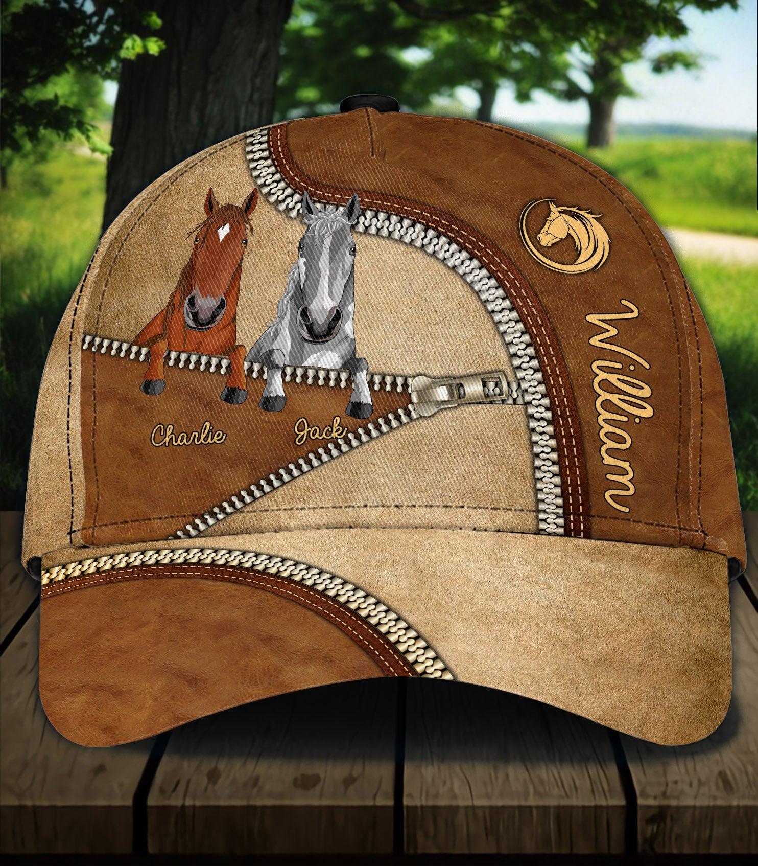 Horse Personalized Classic Cap, Personalized Gift for Horse Lovers - CP058PS11 - BMGifts