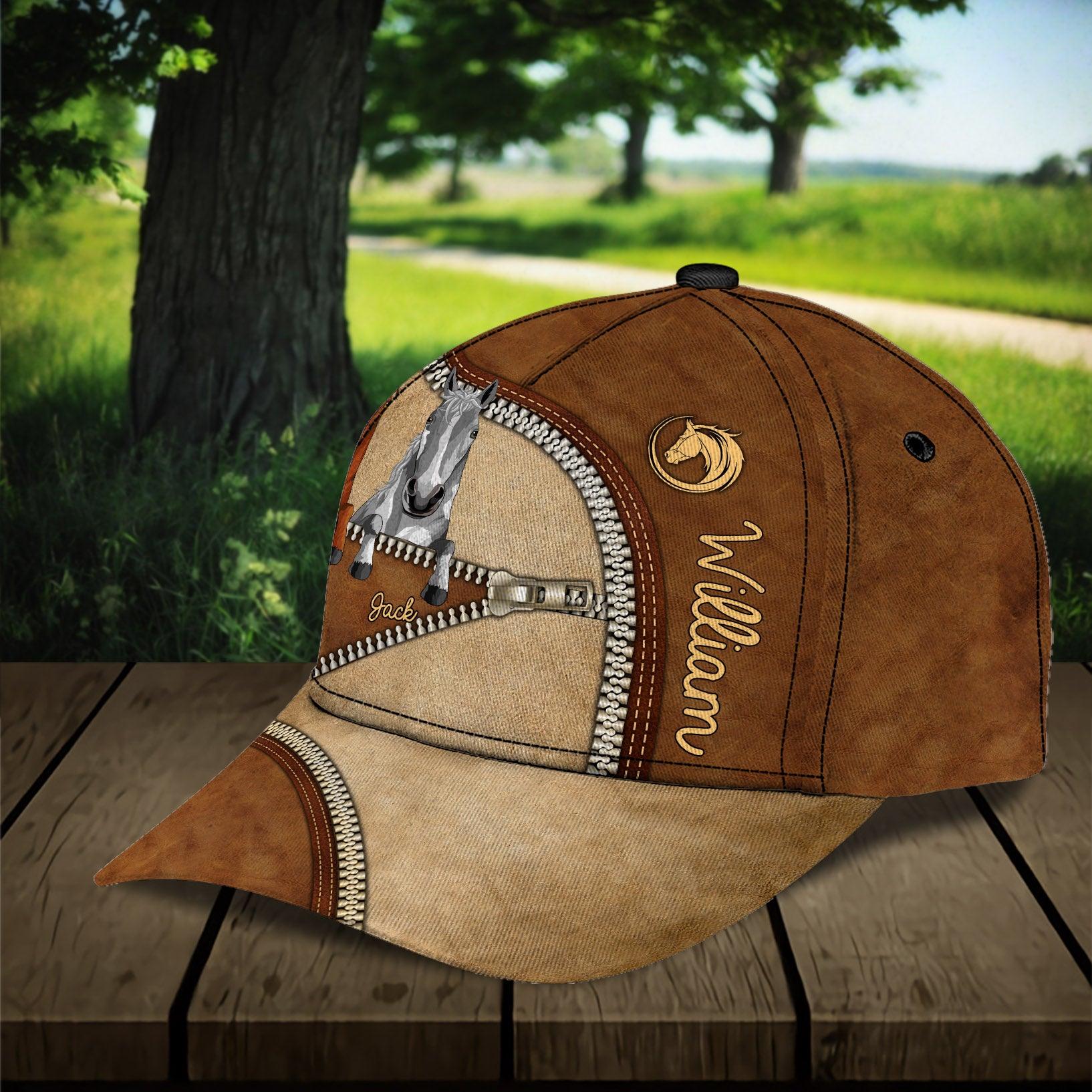Horse Personalized Classic Cap, Personalized Gift for Horse Lovers - CP058PS11 - BMGifts