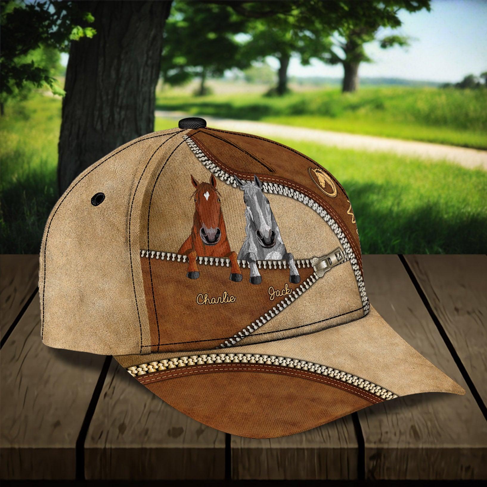 Horse Personalized Classic Cap, Personalized Gift for Horse Lovers - CP058PS11 - BMGifts