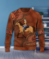 Horse Personalized Knitted Sweater, Personalized Gift for Horse Lovers - KN013PS05 - BMGifts (formerly Best Memorial Gifts)