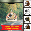 Horse Personalized Transparent Acrylic Car Ornament, Personalized Gift for Horse Lovers - CO010PS - BMGifts
