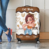 Hot Mom Cat Personalized Luggage Cover, Personalized Gift for Cat Lovers, Cat Mom, Cat Dad - LC014PS01 - BMGifts (formerly Best Memorial Gifts)
