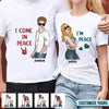 I Come In Peace Couple Personalized Couple T-shirts, Valentine Gift for Couples, Husband, Wife, Parents, Lovers - SS001PS02 - BMGifts