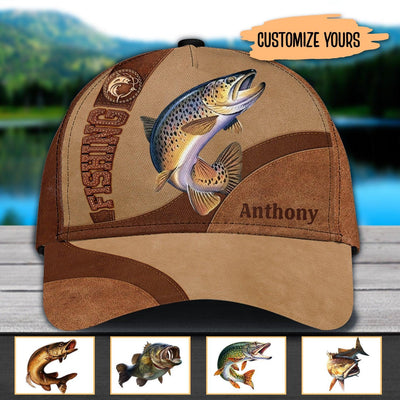 I Love Fishing Personalized Classic Cap, Personalized Gift for Fishing Lovers - CP099PS01 - BMGifts