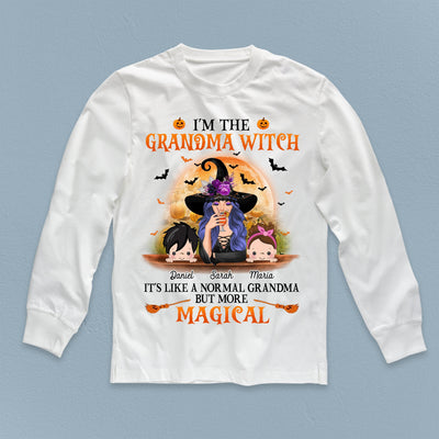 I'm A Grandma Witch Personalized Shirt, Halloween Gift, Personalized Gift for Nana, Grandma, Grandmother, Grandparents - TS311PS01 - BMGifts