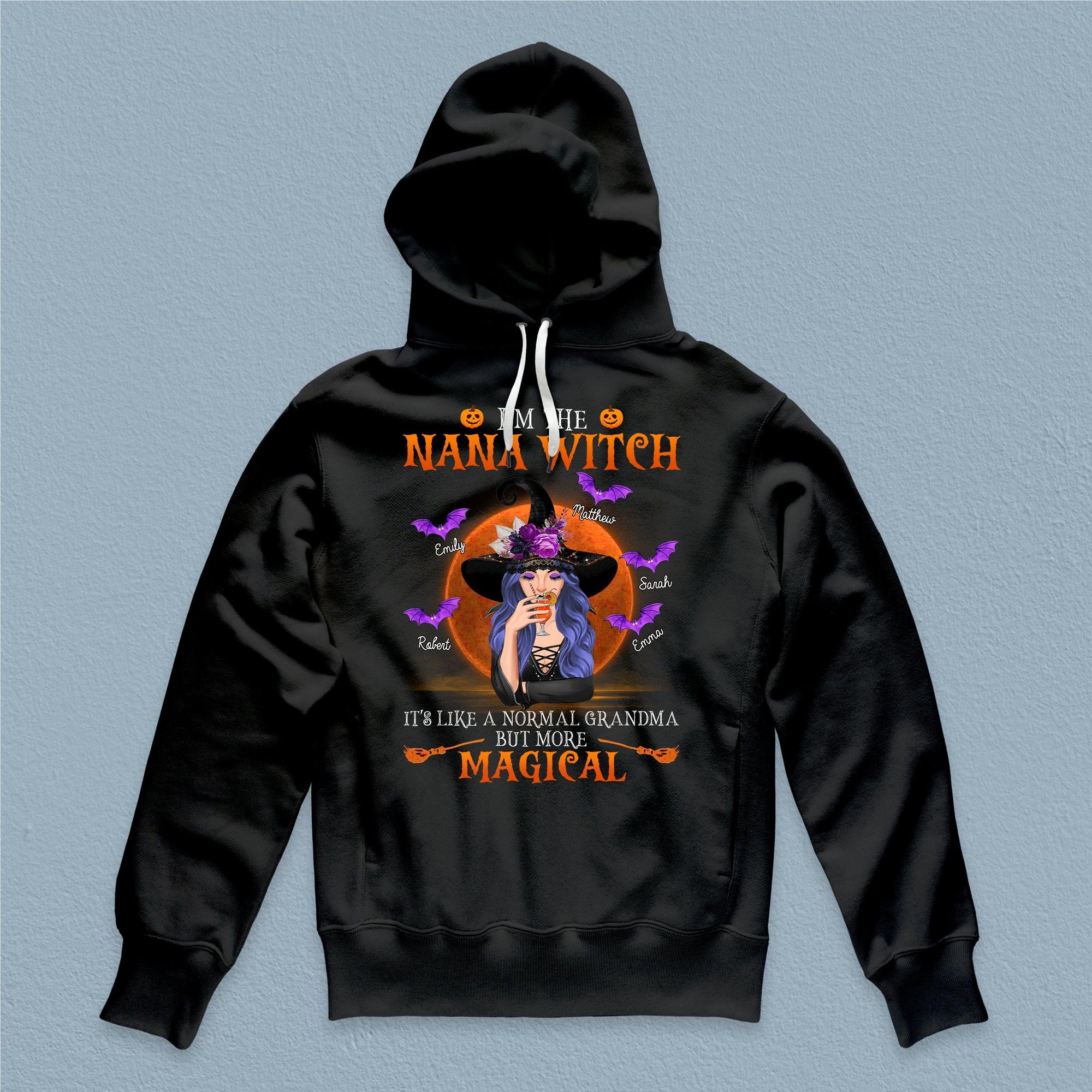 I'm A Grandma Witch Personalized T-shirt, Halloween Gift, Personalized Gift for Nana, Grandma, Grandmother, Grandparents - TS145PS06 - BMGifts