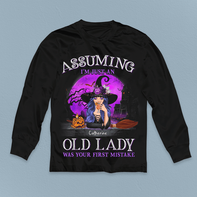 I'm Just An Old Lady Personalized Mother T-shirt, Personalized Gift for Mom, Mama, Parents, Mother, Grandmother - TS149PS06 - BMGifts