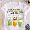 I'm Not Irish I Just Love Beer And Dogs Dog Personalized Shirt, St Patrick's Day Gift for Dog Lovers, Dog Dad, Dog Mom - TS619PS02 - BMGifts