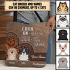 I Run On Caffeine Cats And Cuss Words Personalized All Over Tote Bag, Personalized Gift for Cat Lovers, Cat Mom, Cat Dad - TO061PS02 - BMGifts