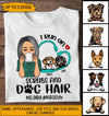 I Run On Scrubs And Dog Hair Nurse Personalized Shirt, Personalized Gift for Nurse - TS059PS01 - BMGifts (formerly Best Memorial Gifts)