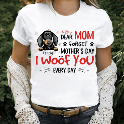 I Woof You Personalized Shirt, Personalized Mother's Day Gift for Dog Lovers, Dog Dad, Dog Mom - TS373PS05 - BMGifts