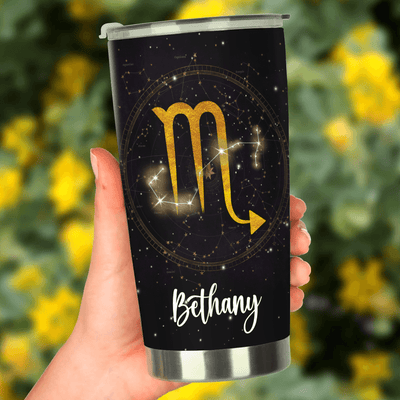 It All Depends On You Zodiac Personalized Tumbler, Zodiac Sign Astrology Gifts for Her - TB113PS02 - BMGifts