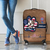 July 4th Dog Paw Personalized Luggage Cover, Personalized Gift for Dog Lovers, Dog Dad, Dog Mom - LC013PS06 - BMGifts (formerly Best Memorial Gifts)