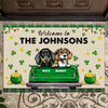 Let The Shenanigans Begin Dog Personalized Doormat, Personalized St. Patrick's Day Gift for Dog Lovers, Dog Dad, Dog Mom - DM076PS01 - BMGifts