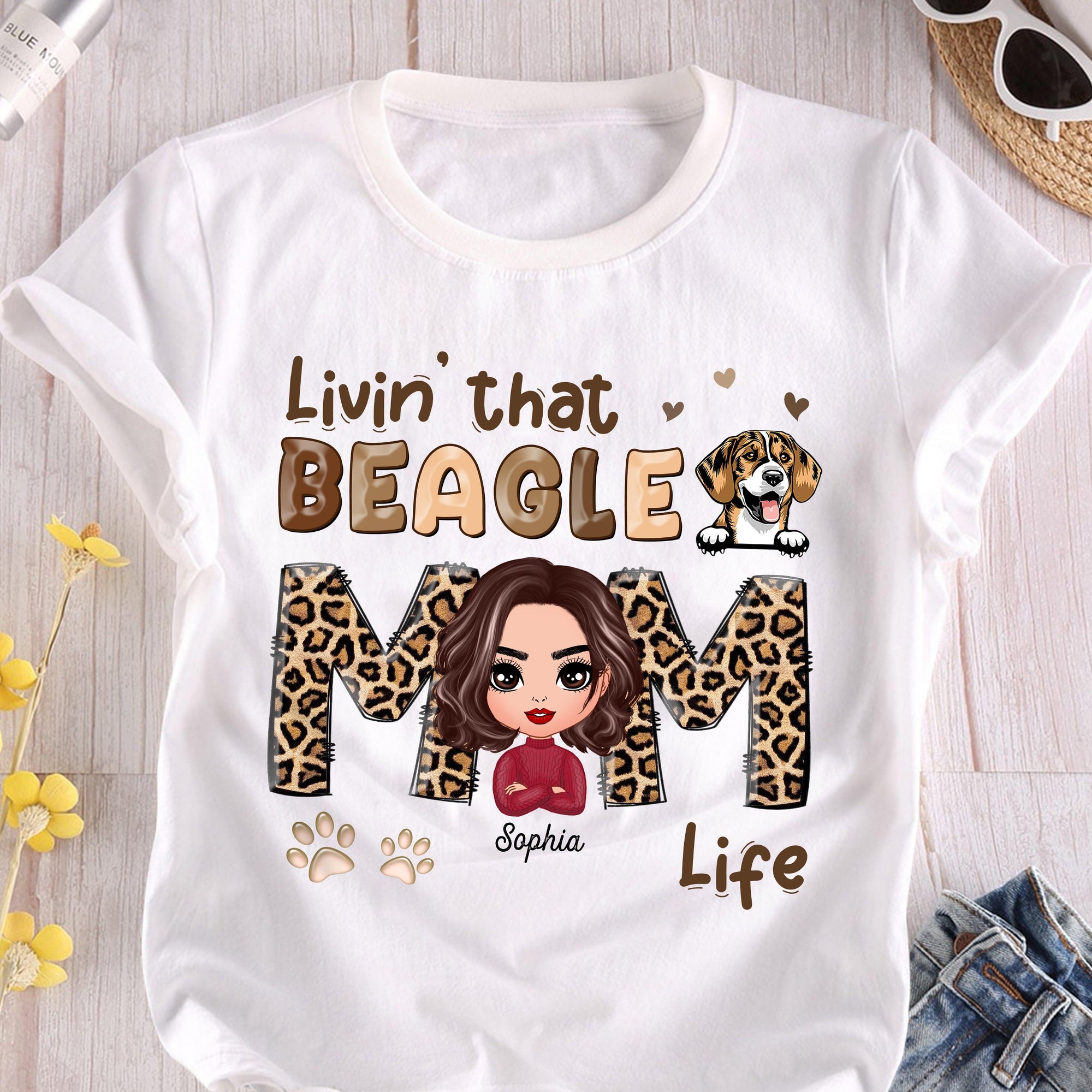 Beagle 2025 mom shirt