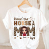 Living The Horse Mom Life Horse Personalized Shirt, Personalized Mother's Day Gift for Mom, Mama, Parents, Mother, Grandmother - TS832PS01 - BMGifts