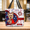 Love America Mom Dog Personalized Totebag, Personalized Gift for Dog Lovers, Dog Dad, Dog Mom - TO495PS06 - BMGifts