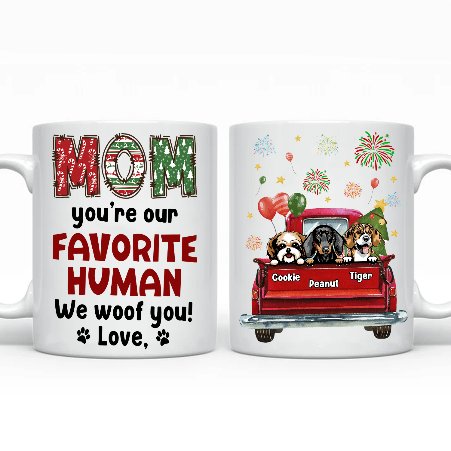 Dog Personalized Mug, Mother's Day Gift for Dog Lovers, Dog Dad, Dog Mom -  MG064PS05