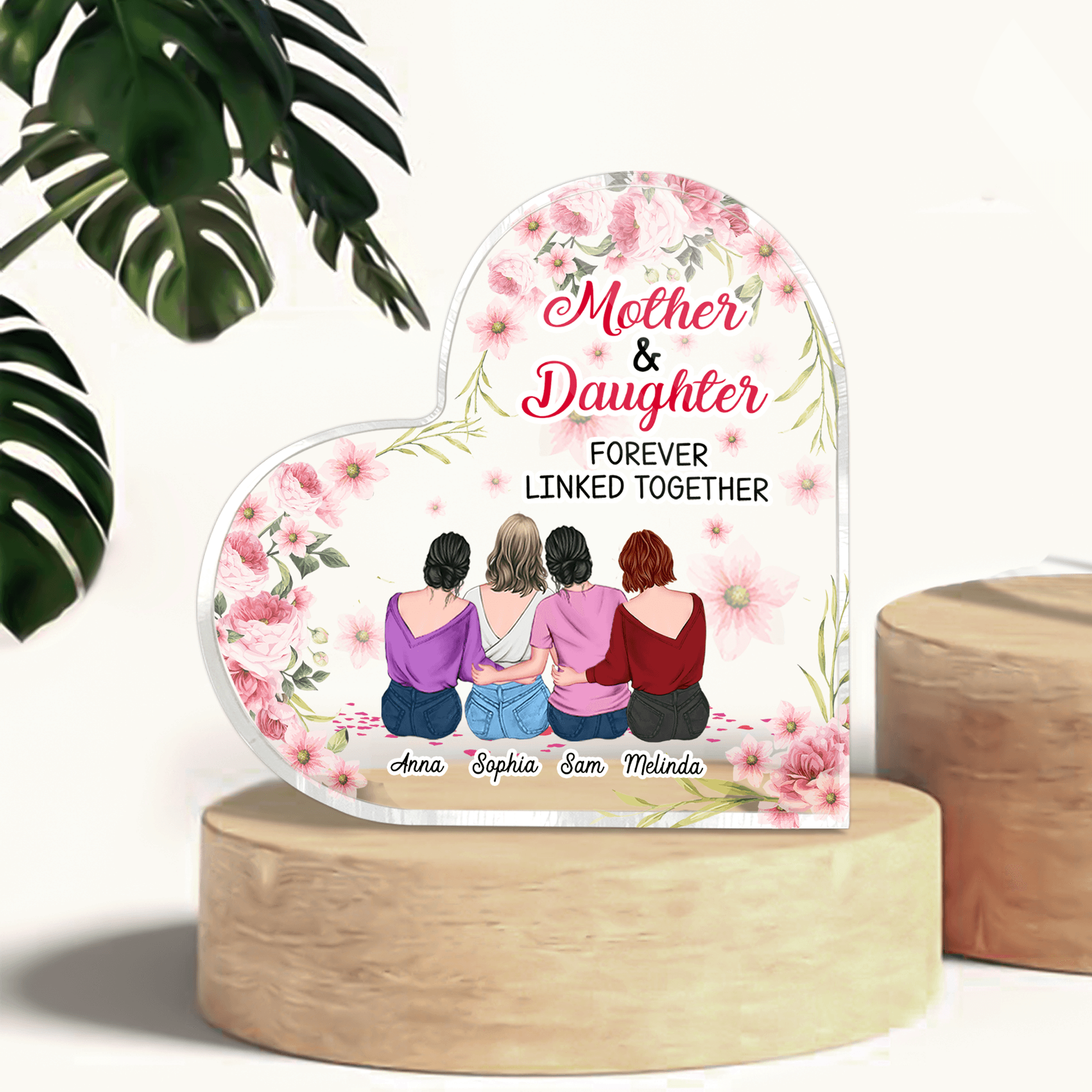 Mother And Daughters Forever Linked Together - Personalized