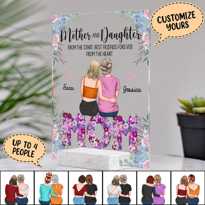 Gifts For Mom - Mother & Daughters - Mother and Daughter Forever Linked  Together - Mother's Day Gift For Mom