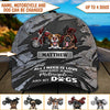 Motorcycle And Dogs Personalized Classic Cap, Personalized Gift for Dog Lovers, Dog Dad, Dog Mom, Personalized Gift for Motorcycle Lovers, Motorcycle Riders - CP210PS05 - BMGifts