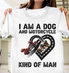 Motorcycle And My Dog Personalized Shirt, Personalized Gift for Motorcycle Lovers, Motorcycle Riders - TS203PS05 - BMGifts