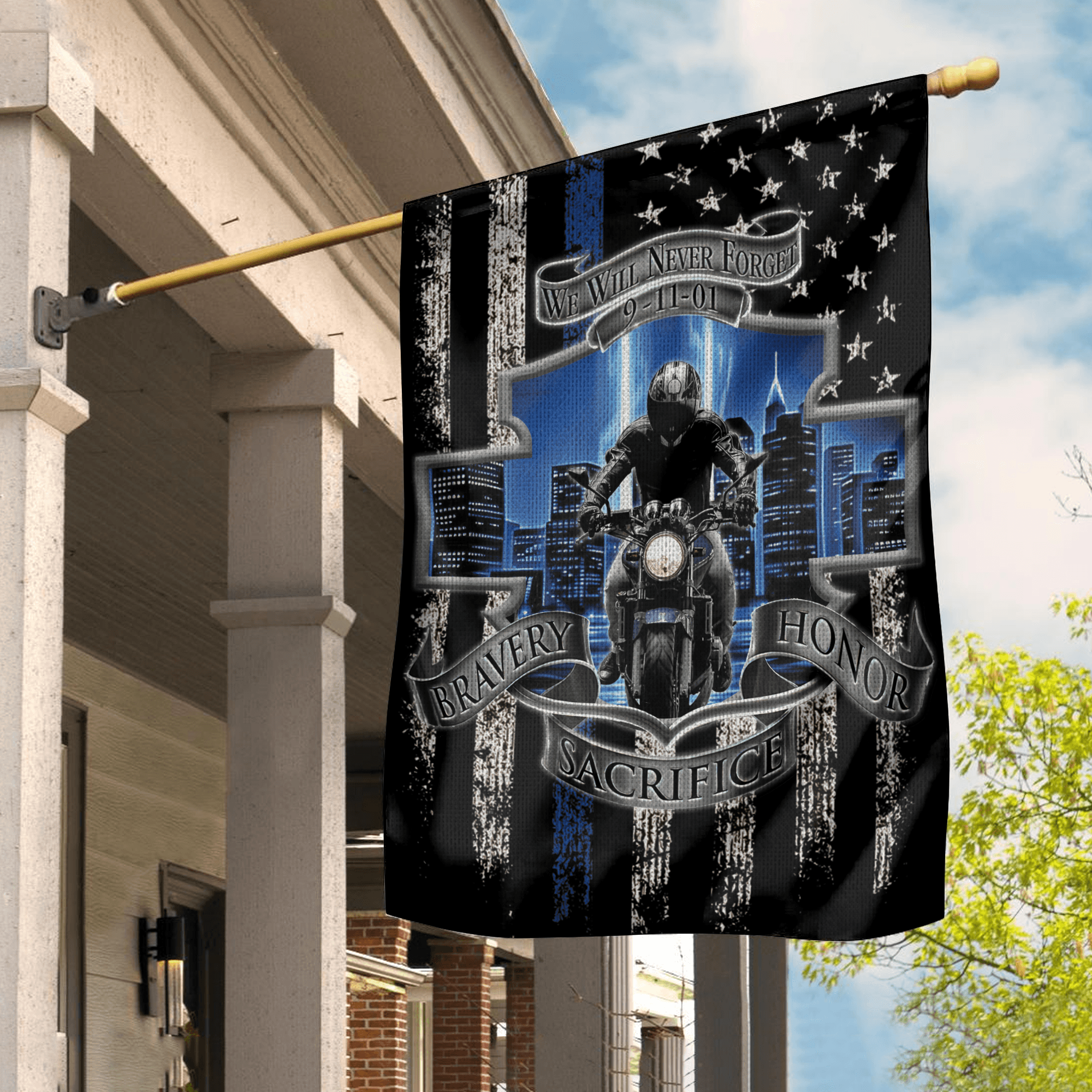 Motorcycle Flag, Gift for Motorcycle Lovers, Motorcycle Riders - GA025PA - BMGifts