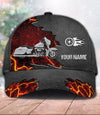 Motorcycle Metal And Lava Personalized Classic Cap, Personalized Gift for Motorcycle Lovers, Motorcycle Riders - CP305PS07 - BMGifts