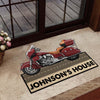 Motorcycle On The Way Personalized Custom Shaped Doormat, Personalized Gift for Motorcycle Lovers, Motorcycle Riders - CD002PS08 - BMGifts