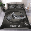 Motorcycle Personalized Bedding Set, Personalized Gift for Motorcycle Lovers, Motorcycle Riders - BD080PS11 - BMGifts