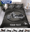 Motorcycle Personalized Bedding Set, Personalized Gift for Motorcycle Lovers, Motorcycle Riders - BD080PS11 - BMGifts