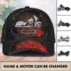 Motorcycle Personalized Classic Cap, Personalized Gift for Motorcycle Lovers, Motorcycle Riders - CP246PS05 - BMGifts