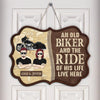 Motorcycle Personalized Custom Shaped Wooden Sign, Personalized Gift for Motorcycle Lovers, Motorcycle Riders - CS019PS04 - BMGifts (formerly Best Memorial Gifts)
