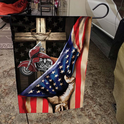 Motorcycle Personalized Flag, Personalized Gift for Motorcycle Lovers, Motorcycle Riders - GA002PS11 - BMGifts