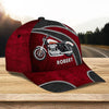 Motorcycle Red Black Zippers Personalized Cap, Personalized Gift for Motorcycle Lovers, Motorcycle Riders - CP312PS08 - BMGifts