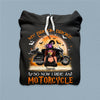 My Broom Broke So Now I Ride Motorcycle Personalized Shirt, Personalized Gift for Motorcycle Lovers, Motorcycle Riders - TS257PS01 - BMGifts