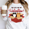 My Cats Are My Valentine Cat Personalized Shirt, Valentine Gift For Cat Lovers, Cat Dad, Cat Mom - TS025PS12 - BMGifts